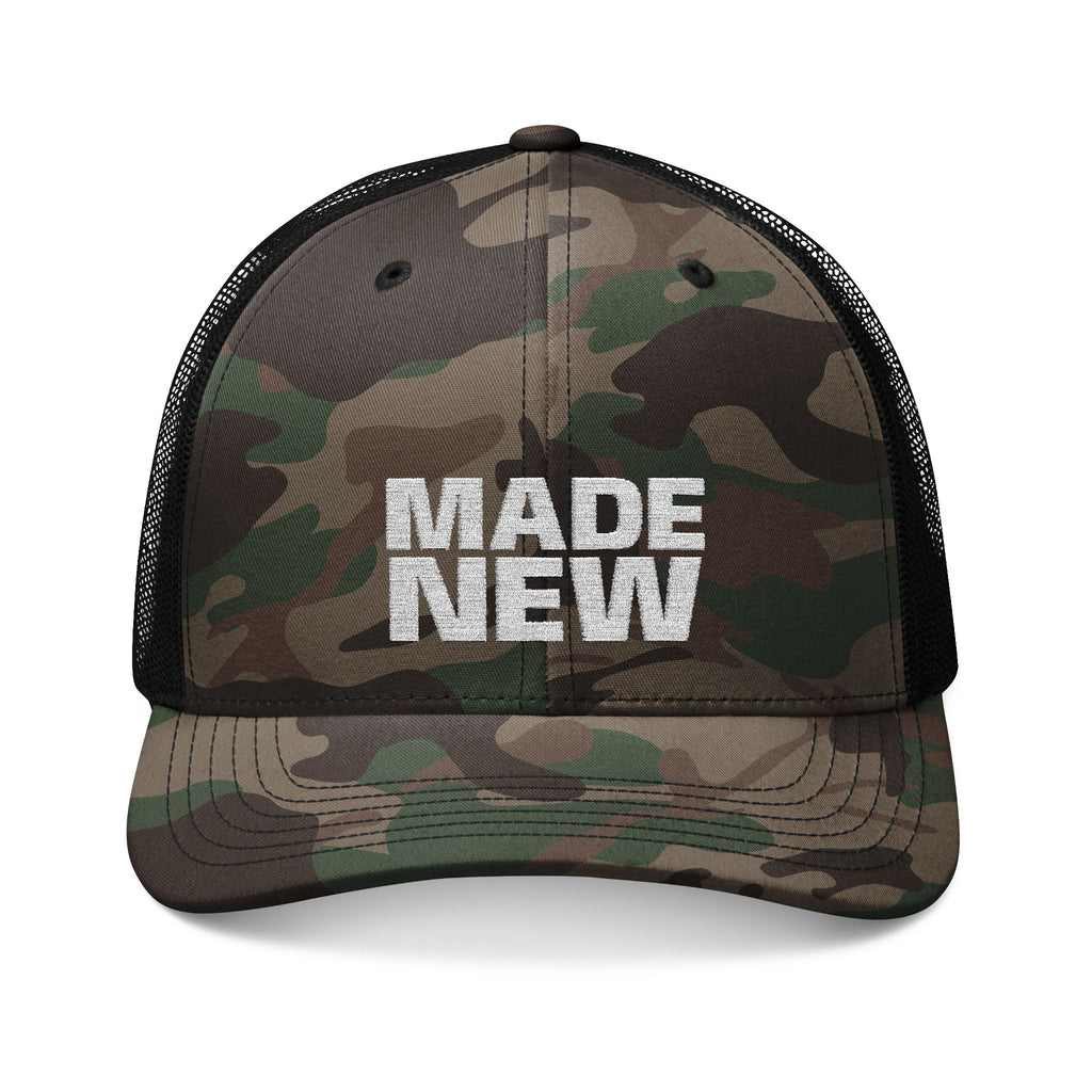 Made New Camo Trucker Hat — Embroidered