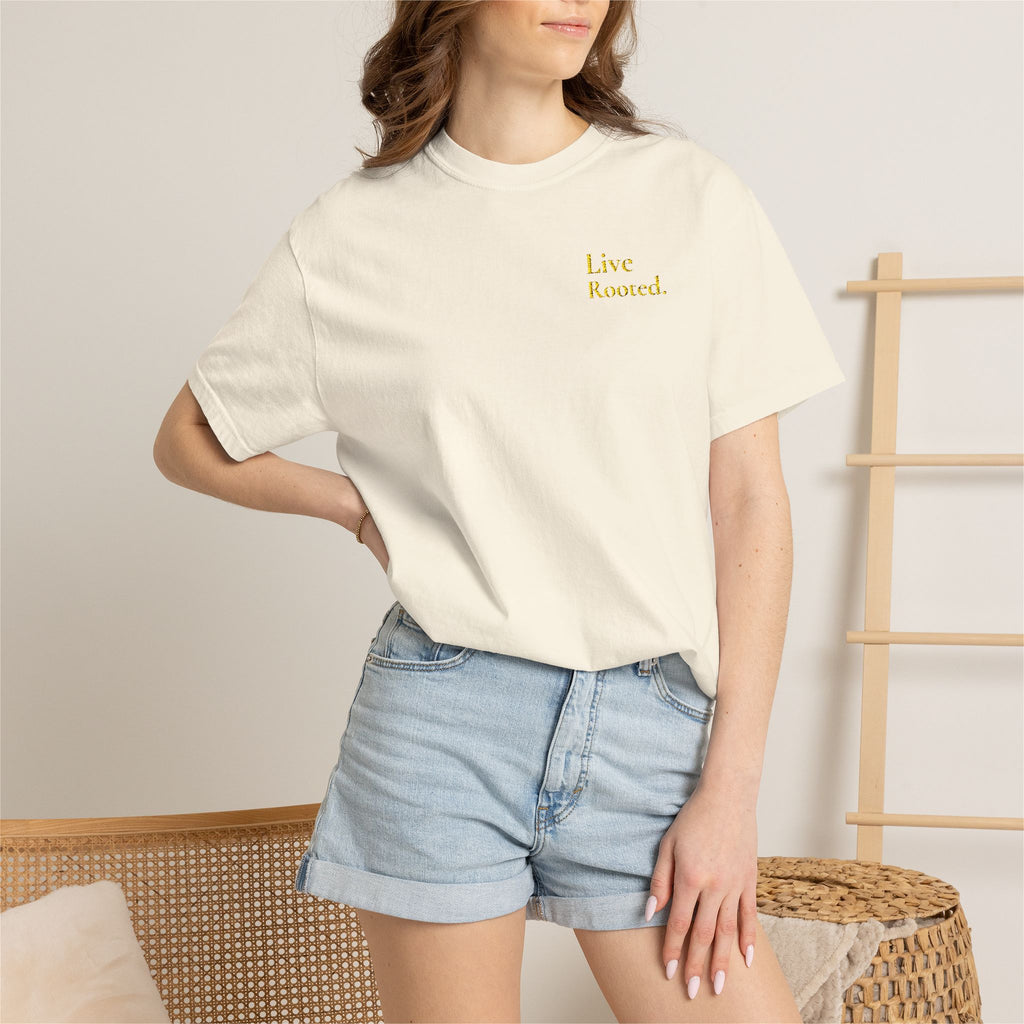 Live Rooted Embroidered Tee