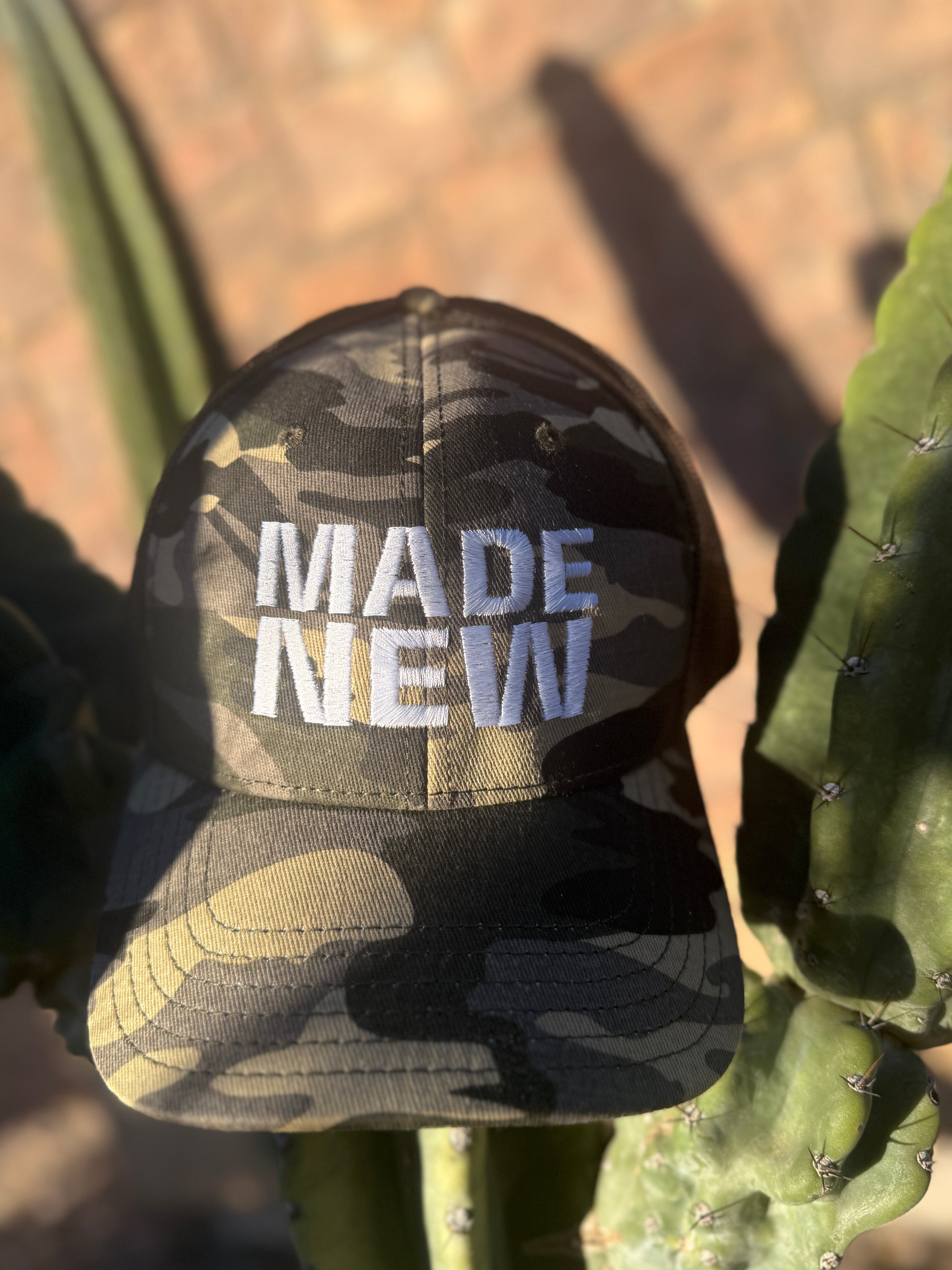 Made New Camo Trucker Hat — Embroidered